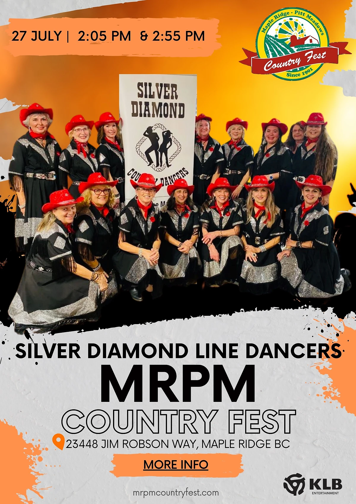 Silver Diamond Line Dancers